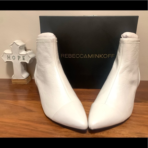 Rebecca Minkoff White Ankle Boots - Picture 5 of 16